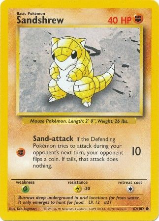 Sandshrew (062/102) (Base Set)