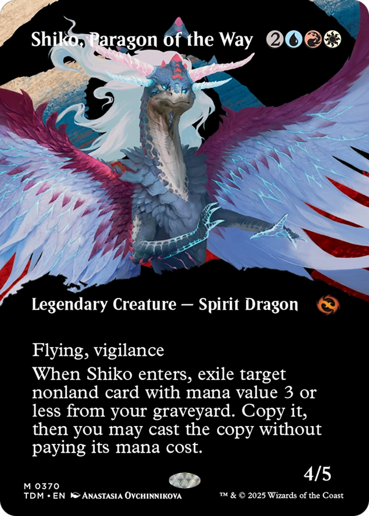 Shiko, Paragon of the Way (Borderless) (370) (Tarkir: Dragonstorm)
