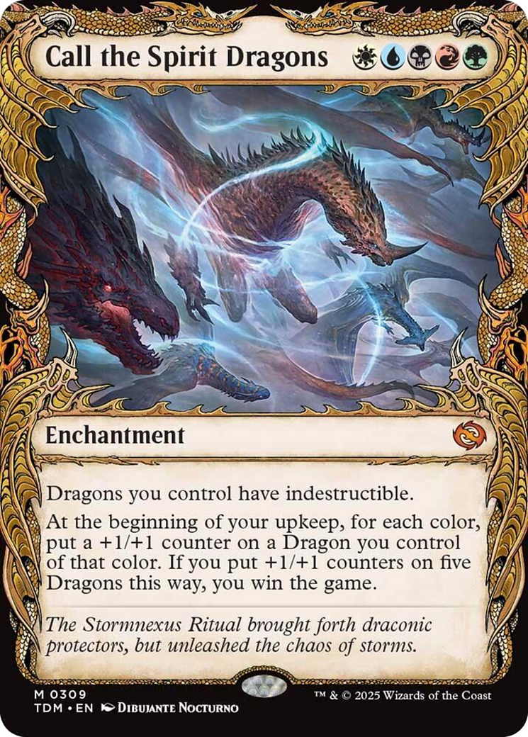 Call the Spirit Dragons (Showcase) (309) (Tarkir: Dragonstorm)