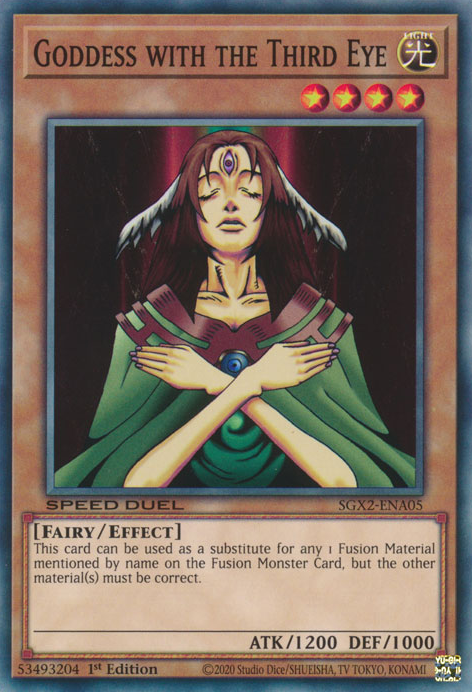 Goddess with the Third Eye (SGX2-ENA05) (Speed Duel GX: Midterm Paradox)