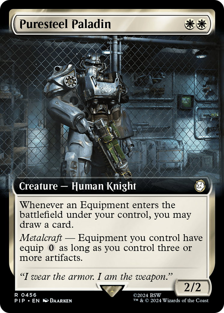 Puresteel Paladin (Extended Art) (456) (Universes Beyond: Fallout)