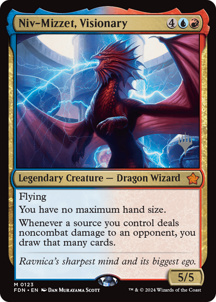 Niv-Mizzet, Visionary (123) (Promo Pack: Duskmourn: House of Horror)