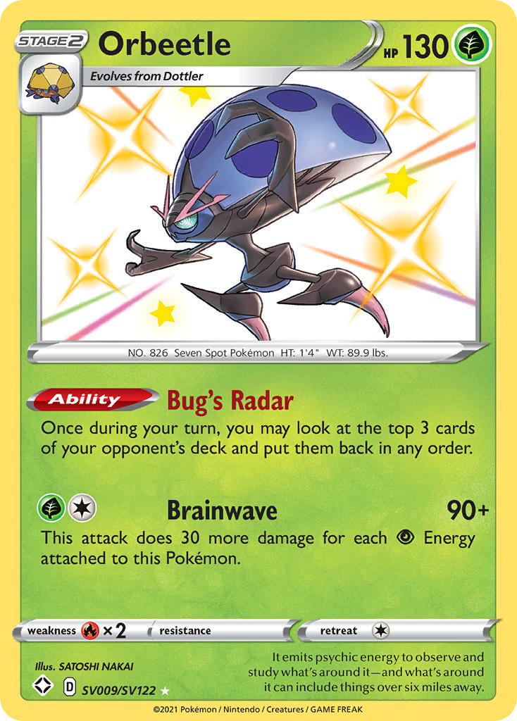 Orbeetle (SV009/SV122) (Shining Fates: Shiny Vault)