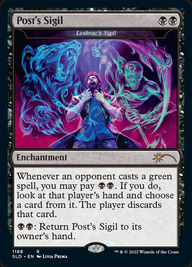 Post's Sigil - Leshrac's Sigil (Post Malone) (1188) (Secret Lair Drop Series)