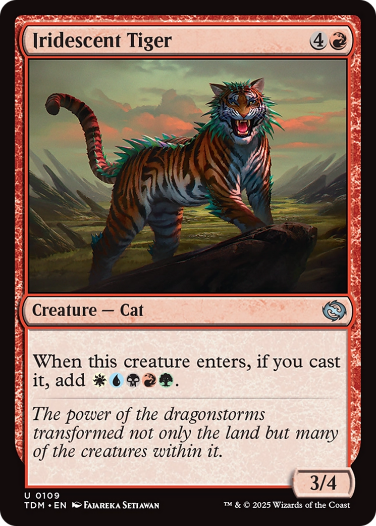Iridescent Tiger (109) (Tarkir: Dragonstorm)