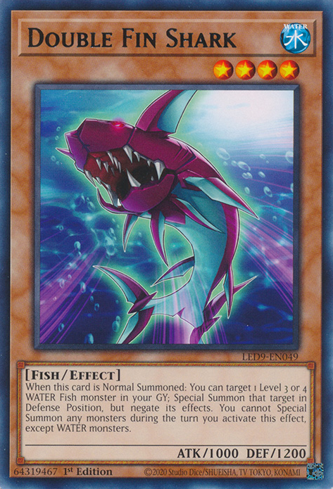 Double Fin Shark (LED9-EN049) (Legendary Duelists: Duels From the Deep)