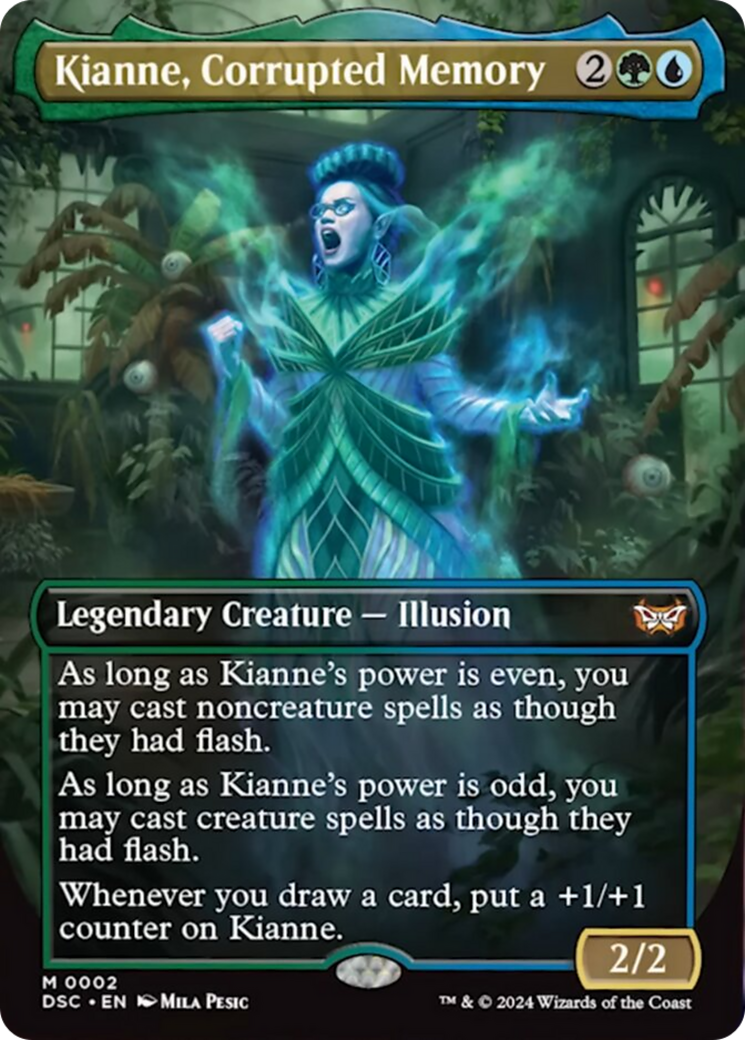 Kianne, Corrupted Memory (Borderless) (2) (Commander: Duskmourn: House of Horror)