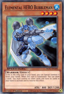 Elemental HERO Bubbleman (SGX1-ENA08) (Speed Duel GX: Duel Academy Box)