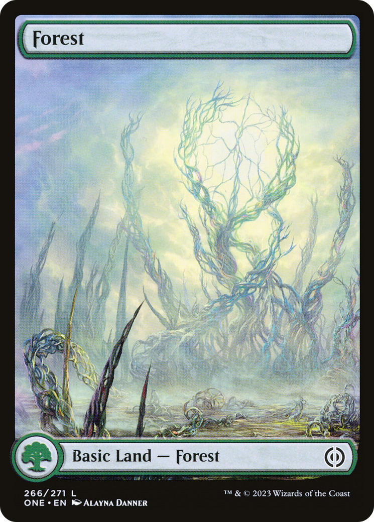 Forest (266) - Full Art (266) (Phyrexia: All Will Be One)