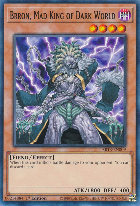 Brron, Mad King of Dark World (SR13-EN009) (Structure Deck: Dark World)