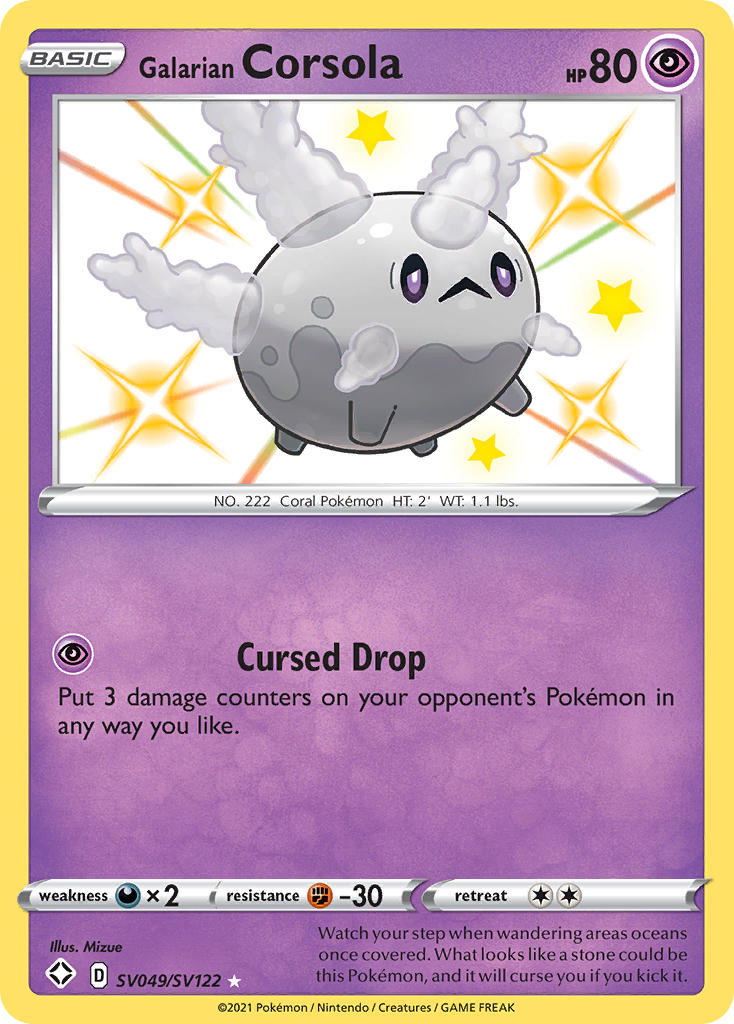 Galarian Corsola (SV049/SV122) (Shining Fates: Shiny Vault)