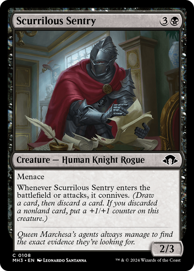 Scurrilous Sentry (108) (Modern Horizons 3)