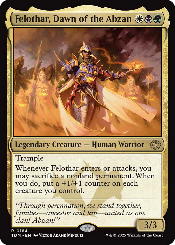 Felothar, Dawn of the Abzan (184) (Tarkir: Dragonstorm)