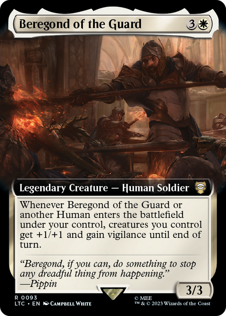 Beregond of the Guard (Extended Art) (93) (Commander: The Lord of the Rings: Tales of Middle-earth)