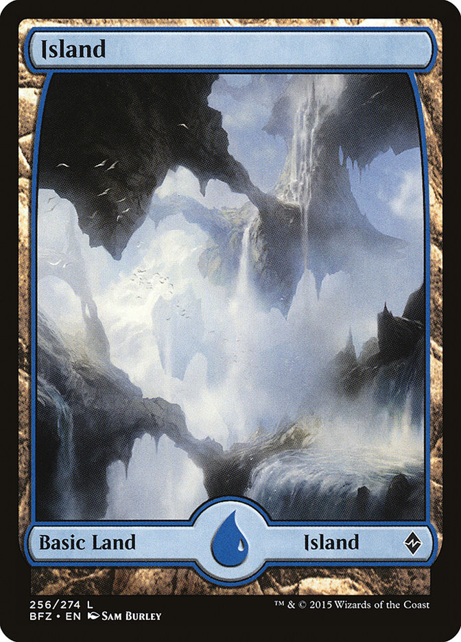 Island (256) - Full Art (256) (Battle for Zendikar)