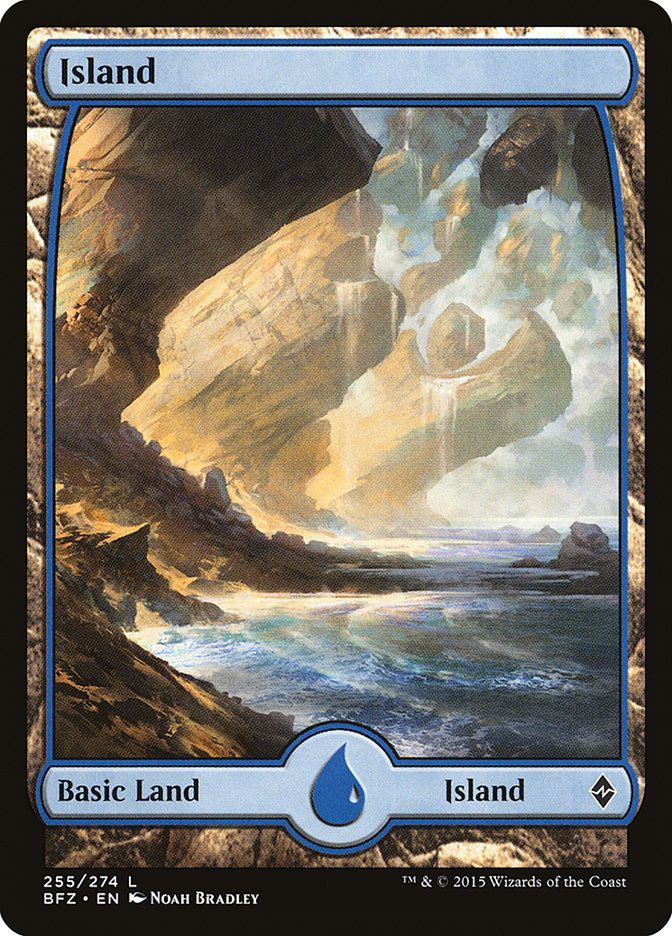 Island (255) - Full Art (255) (Battle for Zendikar)