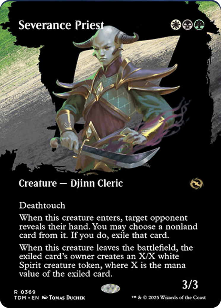 Severance Priest (Borderless) (369) (Tarkir: Dragonstorm)