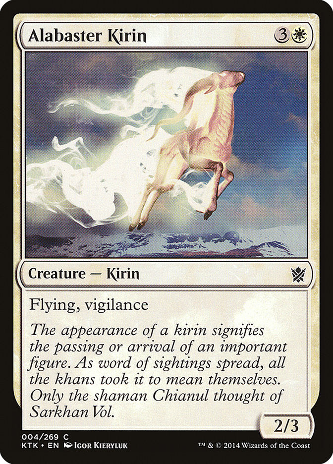Alabaster Kirin (4) (Khans of Tarkir)