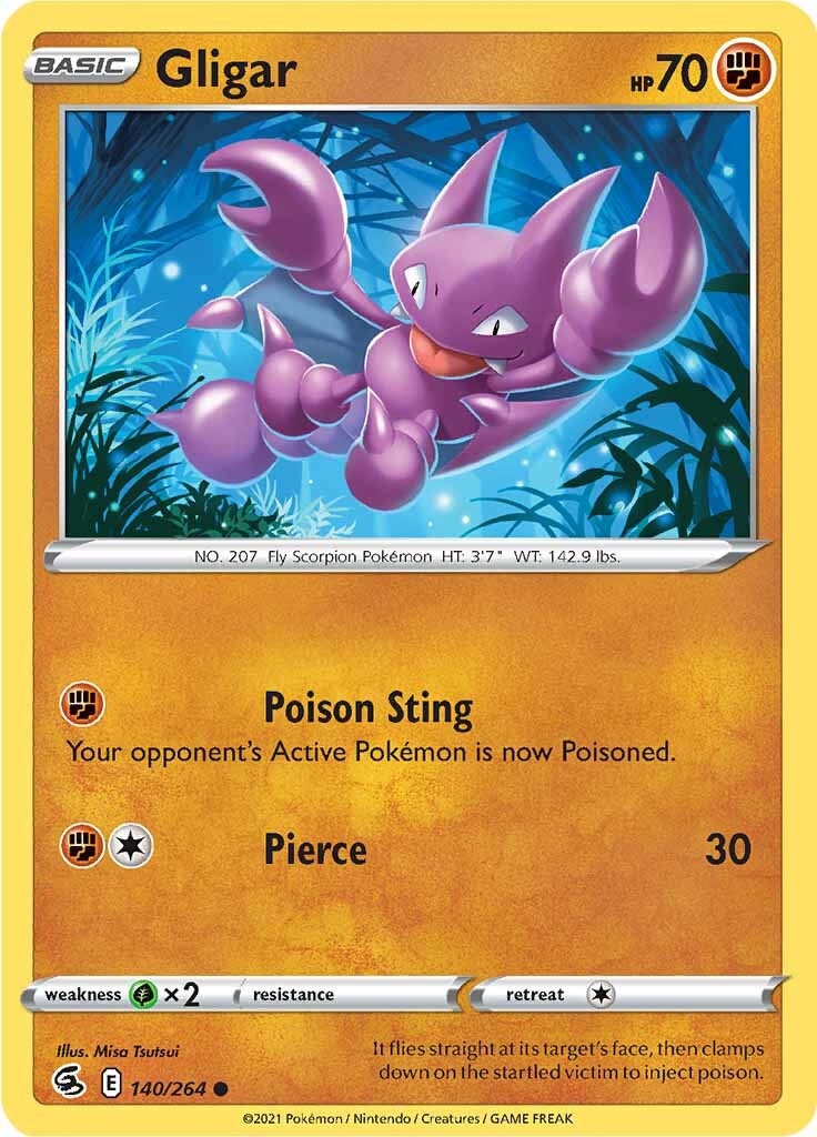 Gligar (140/264) (SWSH08: Fusion Strike)
