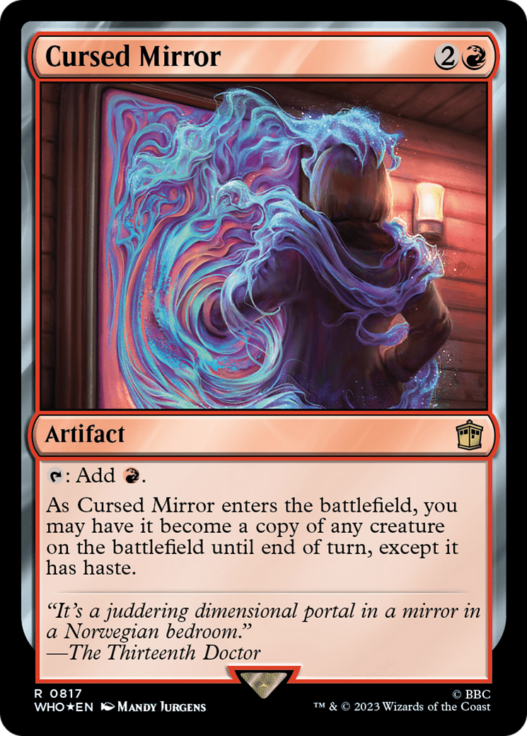 Cursed Mirror (Surge Foil) (817) (Universes Beyond: Doctor Who)