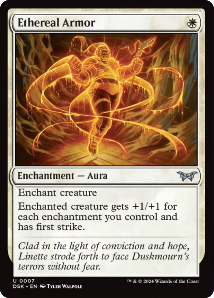 Ethereal Armor (7) (Duskmourn: House of Horror)