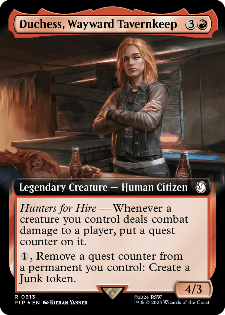Duchess, Wayward Tavernkeep (Extended Art) (Surge Foil) (913) (Universes Beyond: Fallout)