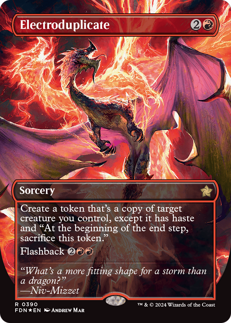 Electroduplicate (Borderless) (Mana Foil) (390) (Foundations)