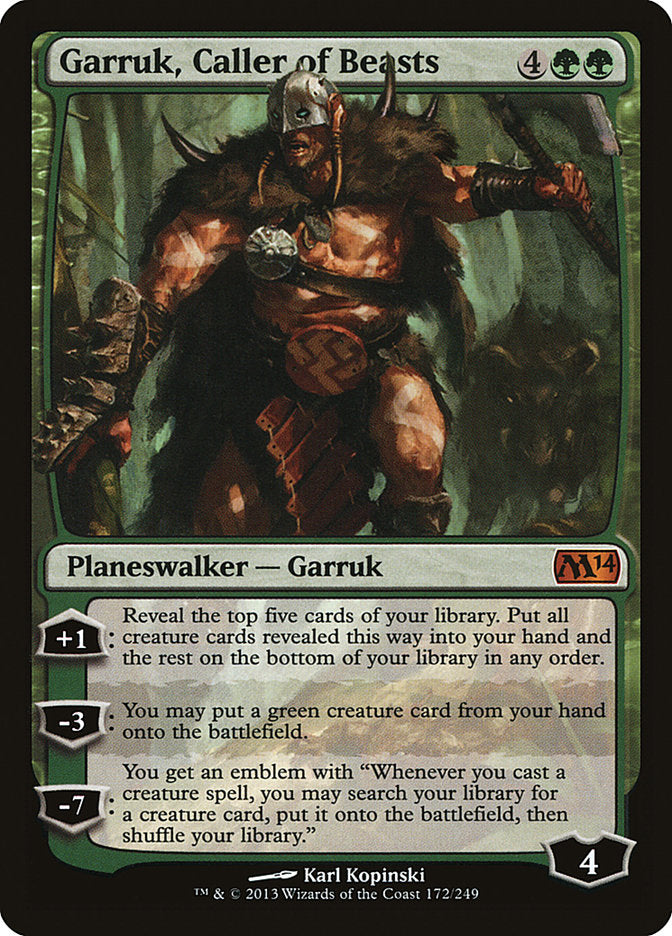 Garruk, Caller of Beasts (172) (Magic 2014 (M14))