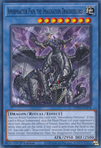 Amorphactor Pain, the Imagination Dracoverlord (MP23-EN278) (25th Anniversary Tin: Dueling Heroes Mega Pack)