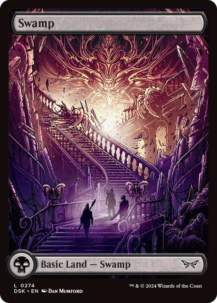 Swamp (0274) - Full Art (274) (Duskmourn: House of Horror)