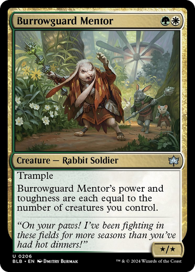 Burrowguard Mentor (206) (Bloomburrow)