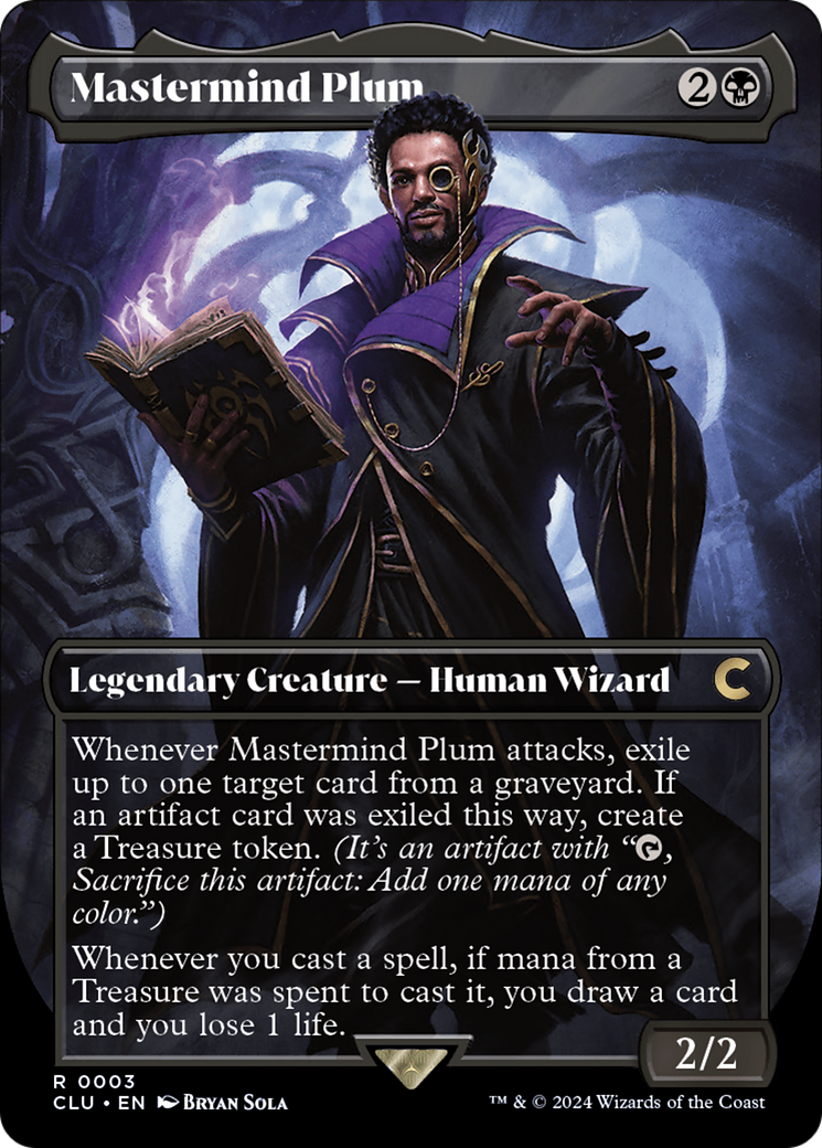 Mastermind Plum (Borderless) [Ravnica: Clue Edition]