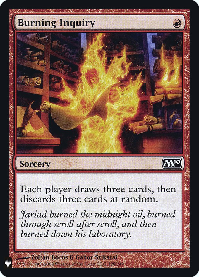 Burning Inquiry (128) [The List Reprints]