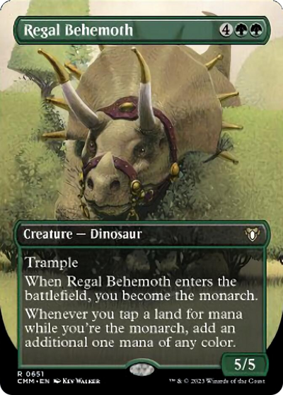 Regal Behemoth (Borderless) (651) (Commander Masters)