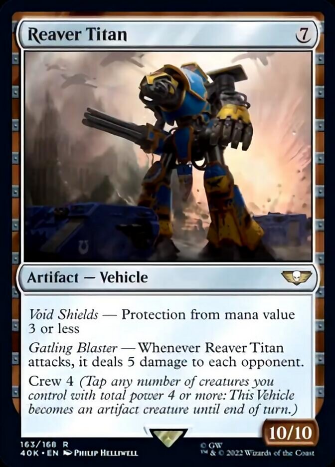 Reaver Titan (Surge Foil) (163) (Universes Beyond: Warhammer 40,000)