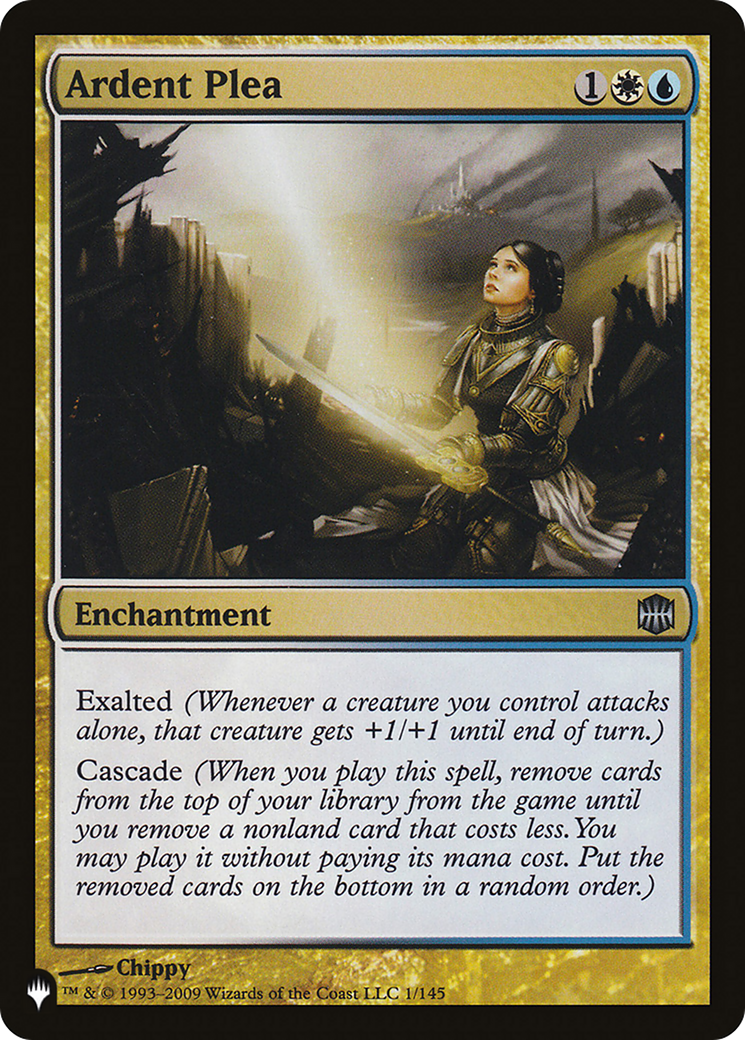 Ardent Plea (1/145) (The List Reprints)