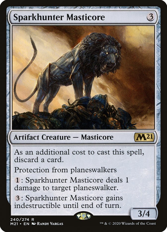 Sparkhunter Masticore (240) (Core Set 2021)