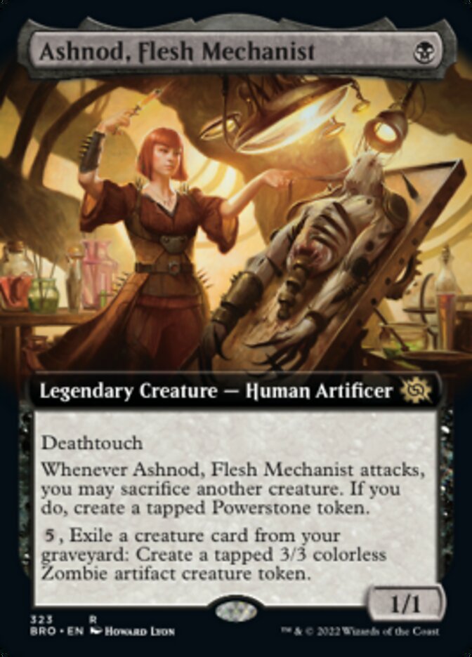 Ashnod, Flesh Mechanist (Extended Art) (323) [The Brothers' War]