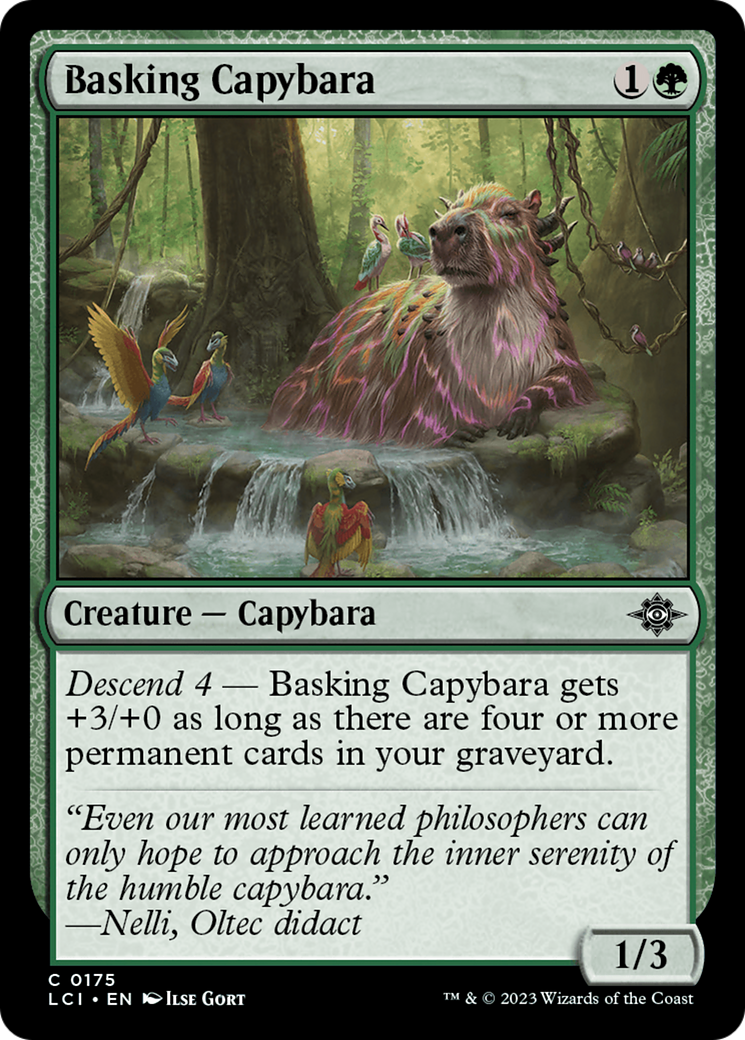 Basking Capybara (175) [The Lost Caverns of Ixalan]