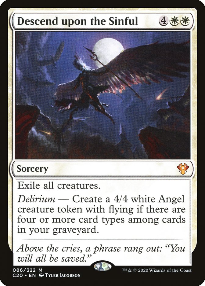 Descend upon the Sinful (86) [Commander 2020]