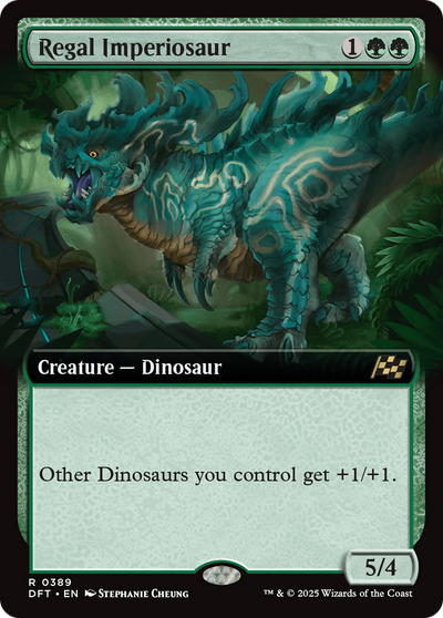 Regal Imperiosaur (Extended Art) (389) (Aetherdrift)