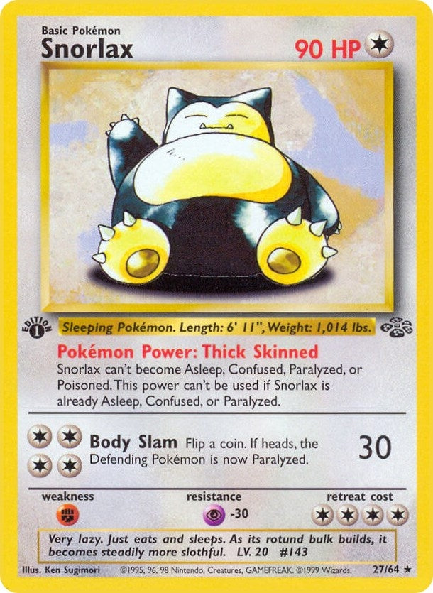 Image for Snorlax (27) (27/64) [Jungle] - Pokemon