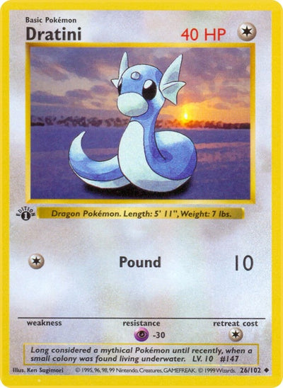 Dratini (026/102) (Base Set (Shadowless))