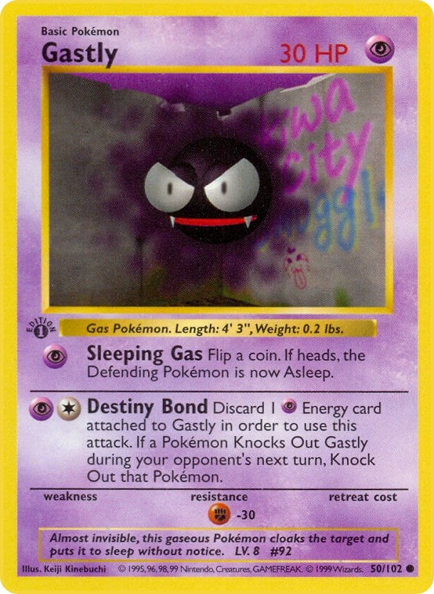 Image for Gastly (050/102) [Base Set (Shadowless)] - Pokemon