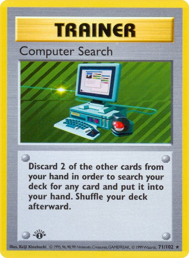 Image for Computer Search (071/102) [Base Set (Shadowless)] - Pokemon