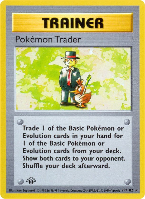 Image for Pokemon Trader (077/102) [Base Set (Shadowless)] - Pokemon