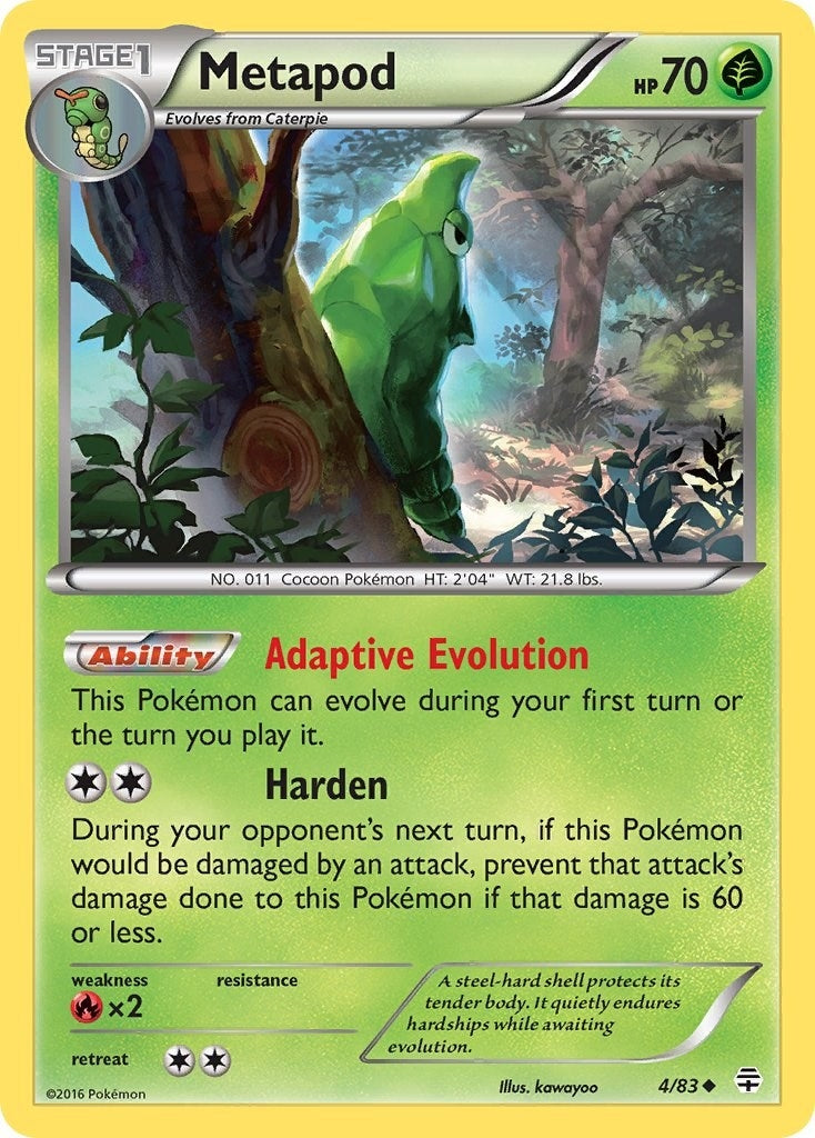 Image for Metapod (4/83) [Generations] - Pokemon