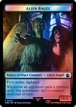 Alien Angel // Food (0058) Double-Sided Token (Surge Foil) (43 // 58) [Universes Beyond: Doctor Who]