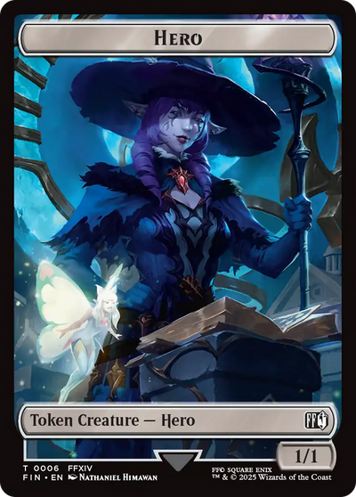 Hero (0006) // Bird (0016) Double-Sided Token (6 // 16) (FINAL FANTASY)