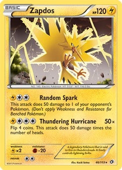 Image for Zapdos - 46/113 (BW Legendary Treasures) (046/113) [Deck Exclusives] - Pokemon